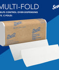 Scott Professional Universal Multifold Paper Towels, white, 9.2x9.4 in, compressed bulk case (4,000 sheets)