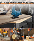Heavy Hitter Rolling Planer Stand Holding 550 Lb Load Capacity Height Adjustable Miter Saw Table With Extension Rollers for diverse machine use.