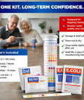 20 In 1 Drinking Water Testing Kit With 120 Strips For Home Tap And Well Water Checks Hardness Lead Iron Copper Chlorine Fluoride Clear As Day Results And Easy To Read displayed with test strips and packaging