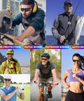 People using 12 Pack ANSI Z87.1 Safety Glasses With UV Block, Impact Resistant Polycarbonate Lenses for work, sports, and outdoor activities.
