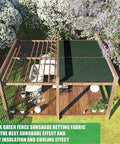 Privacy Fence Screen Cover 3 Ft By 40 Ft Heavy Duty HDPE Shade Net With UV Protection on patio pergola, dark green