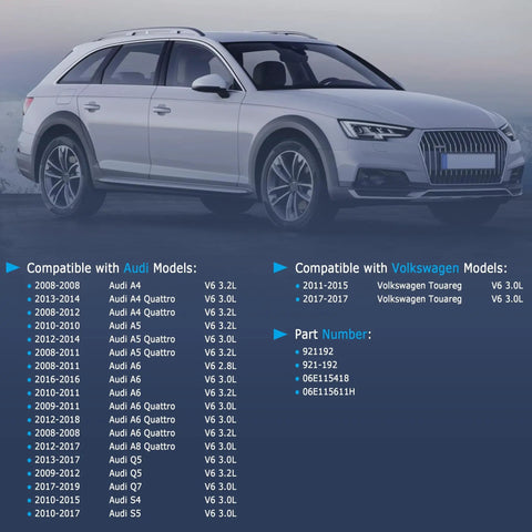 Audi car with details of Engine Oil Dipstick For Audi V6 Quattro Cars 3.0L 3.2L compatibility on the image.