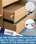 Multi Purpose Drawer Slide Lubricant And Grease For Cabinets Hinges Tracks Bearings Gears And Garage Doors with applicator and brush