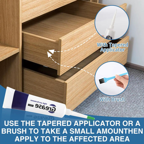 Multi Purpose Drawer Slide Lubricant And Grease For Cabinets Hinges Tracks Bearings Gears And Garage Doors with applicator and brush