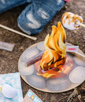 Campfire S'mores Pretend Play Set With 23-Piece Toy Food Kit For Kids 3 Plus, with toy marshmallows and fire pit mat