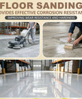 Heavy Duty Penetrating Concrete Sealer And Hardener For Garage Driveways And Basements used during floor sanding for better surface durability.