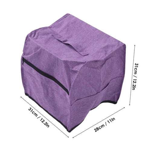 Serger Dust Cover For Overlock Machine 31x28x31cm Universal Fit Oxford Cloth Washable With Handle And Storage Pockets