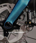 F1 Hybrid Hydraulic Disc Brake Set With Flat Mount Front And Rear Calipers 160mm Rotors Included For Road And Gravel Bikes, detail of adjustment mechanism.