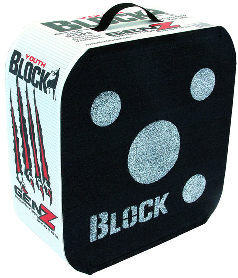Open Archery Target for Youth 16 Inch With 40 Lb Draw Compatibility, square design with handle, multi-color circles