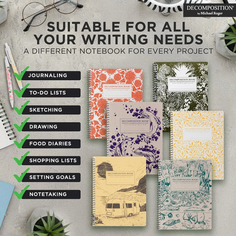 Mermaids College Ruled Spiral Notebook 9.75 by 7.5 Journal With 160 Lined Pages Made From 100 Percent Recycled Paper display