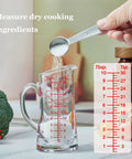 Glass Measuring Cup 5 Oz 150 Ml Shot Glass With V Spout And Insulated Handle For Cocktails Espresso And Liquids