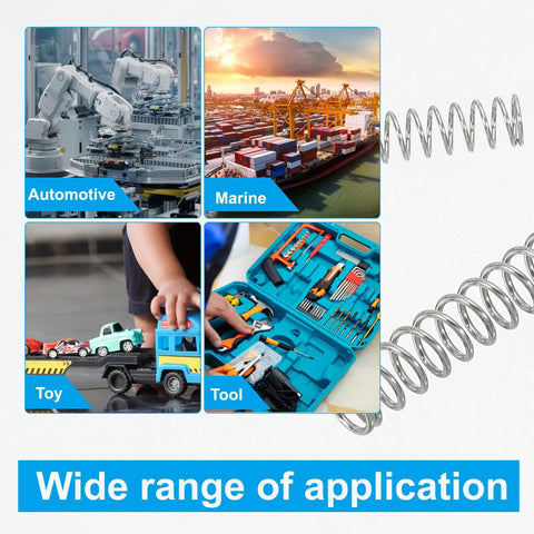 DIY Ready Handy Compression Spring Set 0.4mm Wire Diameter 4mm Outer Diameter 25mm Length 10 Pack 304 Stainless Steel applications