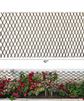 Expandable Willow Garden Trellis Plant Support Lattice Fence Panel For Climbing Plants Vine Ivy Roses Cucumbers Clematis 36 By 92 Inch