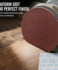 Heavy Duty Aluminum Oxide Sandpaper on wood, perfect for waterproof projects and delivering amazing polishing results.