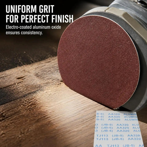 Heavy Duty Aluminum Oxide Sandpaper on wood, perfect for waterproof projects and delivering amazing polishing results.