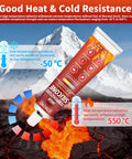 High Temp Silicone Sealant Adhesive For Ovens Fireplaces And Microwaves, Heat Resistant, Waterproof, 550°C temperature range