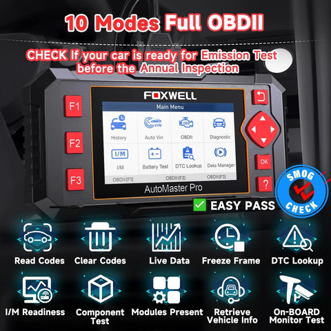 NT604 OBD2 Scanner Diagnostic Tool With ABS SRS Engine And Transmission Diagnostics interface display screen