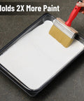 Deck Stain Brush Set With Red Handle Three Size Set With 4 Inch 5 Inch And 6 Inch For Tight Corners And Wide Decks Pro Grade Durable