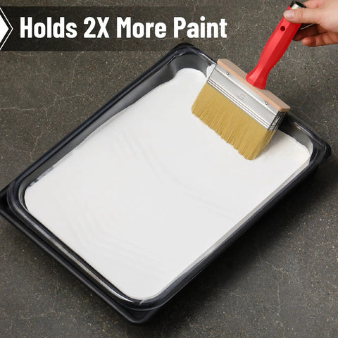 Deck Stain Brush Set With Red Handle Three Size Set With 4 Inch 5 Inch And 6 Inch For Tight Corners And Wide Decks Pro Grade Durable