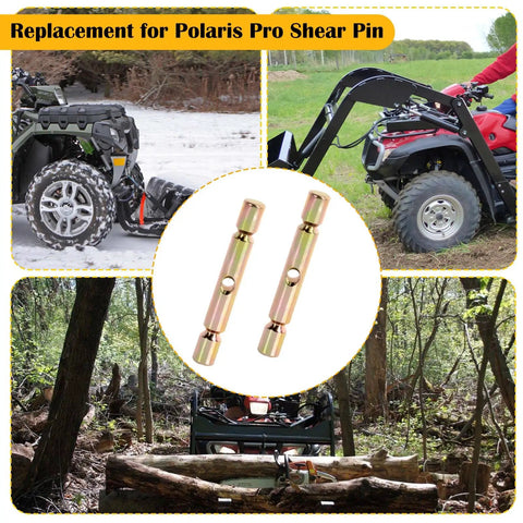 Rocksolid Pro Shear Pins For Polaris Atv Snow Plow Glacier Setup Heavy Duty 4140 Steel Replacement Hardware Tough As Nails And Built Different Ready To Kick Some Snow For Sportsman 2015 Through 2019 Models All Season