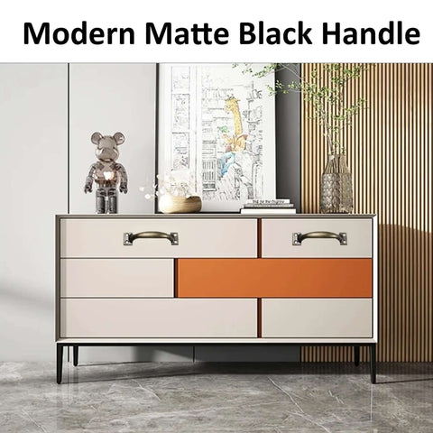 Beefy 12 Pack 4 Inch Vintage Barn Door Pulls in Antique Bronze Metal on modern cabinet with matte black handle