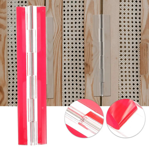 Self Adhesive Piano Hinge Clear Folding Long Hinge for Boxes Furniture Cabinets Hardware DIY Projects Easy Install Strong Durable