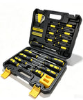 Heavy Duty Screwdriver Set With Magnetic Bits For Tough Jobs Slotted Phillips Hex And Torx Chrome Vanadium Steel Precision Tools open case