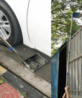 Under Vehicle Inspection Mirror With Three Quarter Inch Extendable Threaded Poles Beefy Build For Large Under Car Search