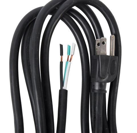Nine Foot 14/3 SJTW Heavy Duty Replacement Power Cord For Appliances, Motors, And Tools With 3Prong Grounded Plug 15 Amp 125V Outdoor Rated