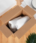 Bulk 100 Pack White EPE Foam Pouches For Glass Packing Cushioning Protection Lightweight Shipping And Moving Supplies in box
