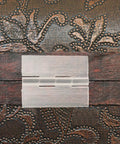 10 Pack Self Adhesive Acrylic Hinges 45x34mm Flush Cabinet Doors Clear Hinge on textured surface