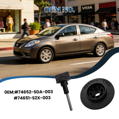 Spare Tire Bolt Adapter And Mounting Screw Kit 74652 SDA 003 for Honda, shown with car on street