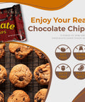 Vegan Semi Sweet Real Chocolate Chips For Baking Three 9 Oz Bags Gluten Free Dairy Free Kosher Parve Low Calorie Chips packaging