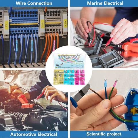 540 Piece Heat Shrink Wire Connectors Kit Pro Grade Waterproof Marine Grade Crimp Connectors in use across various projects