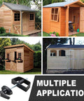 Heavy Duty Shed Door Latch Kit With T Handle Lock for various wooden sheds and applications