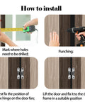 Installation guide for 4 Pack Stainless Steel Hidden Hinge Set 180 Degree Swing For Doors And Cabinets With 16 Screws No Visible Hardware