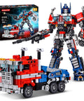 Mech Robot Transform Set With 786 Pieces Dual Design Building Block Kit Compatible With Lego reconfigurable mech suit shown with truck build