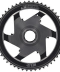Helix Plus 12 Speed Cassette 9 To 50 Tooth For SRAM Shimano And TRP Drivetrains A Two Piece Design With Replaceable Aluminum Cogs Lightweight Tough Upgrade For Mountain Bikes black cassette close-up