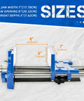 Heavy Duty 7 Inch Quick Release Workbench Vise dimensions showing 7" jaw width, 8" opening, 3" throat depth.