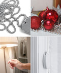 Stainless Steel Ball Chain Spool With 100 Feet of Beads Measuring Three Sixteenth Inch and 100 Clasps for DIY Projects in various uses