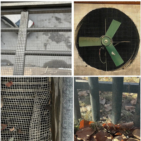 Collage of Heavy Duty Galvanized Welded Wire Mesh Roll 8 Inch By 20 Foot One Quarter Inch Opening 23 Gauge for garden and fencing use.