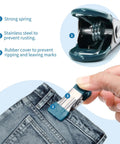 Heavy Duty Rubber Coated Clothespins And Chip Clips With A Badass Spring Grip Perfect For Laundry Food Storage And Outdoor Drying All Week Long Zero Slip, strong spring clip fastening denim.