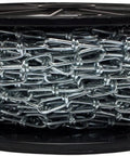 Double Loop Chain 3 Mm by 100 Feet Zinc Plated All Purpose Chain for Home and Industrial Use Tough as Nails Versatile and Durable 90