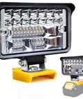 Cordless LED Work Light Compatible With 18V 20V Max Batteries 108W 5400LM Portable Flood Light front view on white background