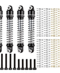 Beefy Aluminum 28mm RC Car Shocks for Axial SCX30 K10 JLU 1/30 Crawler Upgrades Black give you smoother ride and sick handling.
