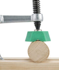 Matchfit Dovetail Clamp With X Pad Game-Changing Workholding System for Woodworking Jigs and Fixtures, close-up side view.