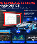 Bidirectional OBD2 Scanner With Bluetooth Pro Grade Performance display and car graphics