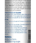 Side view of 250 ml Radiator Stop Leak Easy Sealant bottle with text, protects combustion chamber, fits cars and trucks.