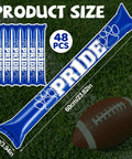 48 Pcs Thunder Sticks With Paw Print Design Inflatable Noise Makers For Parties, Sports Events, Dance Floors, Blue