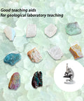 Mohs Hardness Test Kit 11-Piece Set With 10 Mineral Specimens And A Porcelain Streak Plate For Quick Rock ID